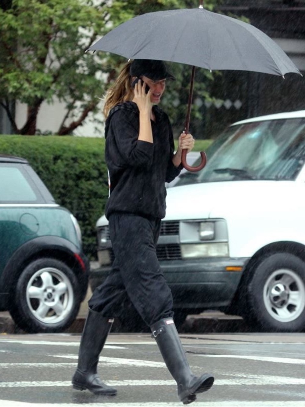 Women’s Hunter Black Tall Rain Boots - Picture 8 of 9